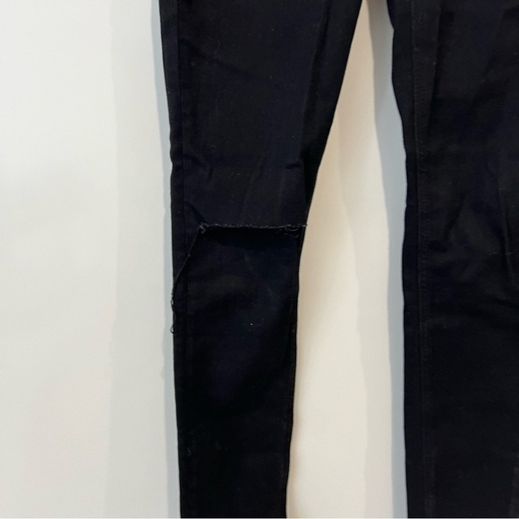 REFORMATION Jeans Faded Black Destroyed High Waist Rise Skinny Jean - Picture 5 of 11